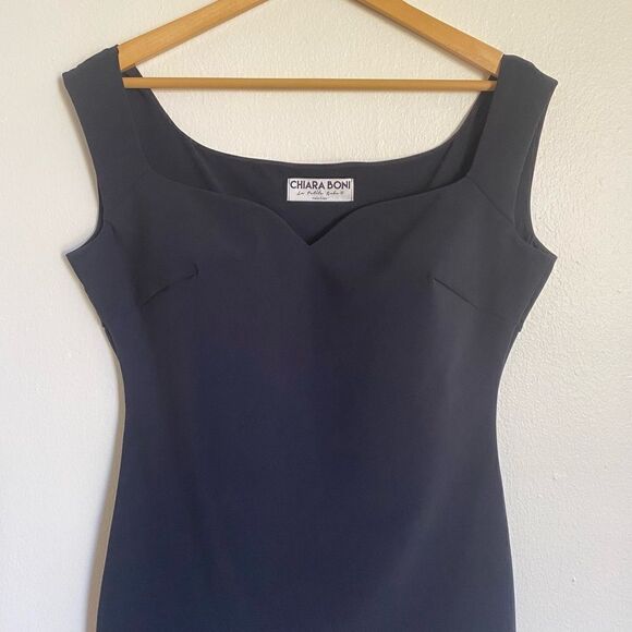 Chiara Boni Black Fitted Mini Dress - Picture 3 of 10